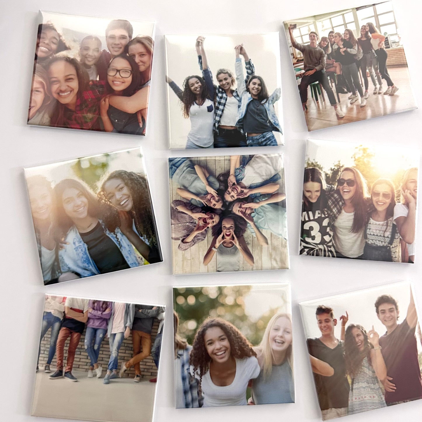 9 photo magnets 2'x2'